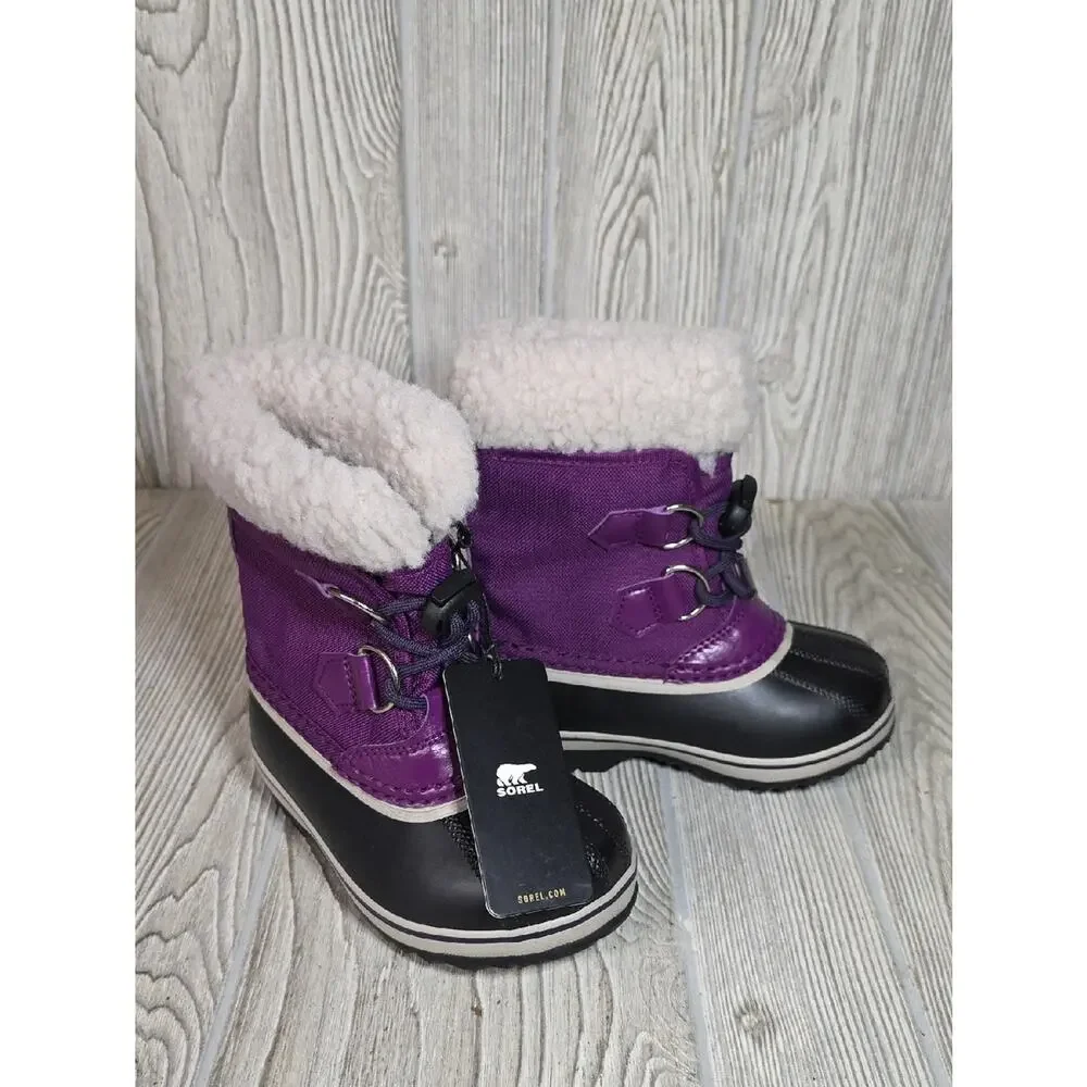 Sorel Yoot Pac Nylon Waterproof Winter Boots Toddler Kids Size 9 NEW